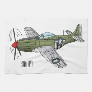 Paño De Cocina Ilustracion personalizado de avión militar