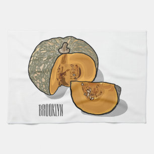 Paño De Cocina Ilustracion personalizado de calabaza