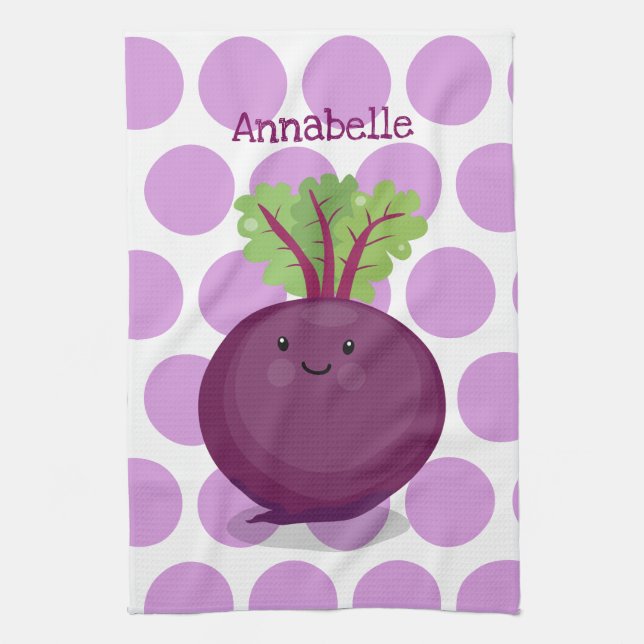 Paño De Cocina Ilustracion personalizado de cocina de raíz de rem (Vertical)