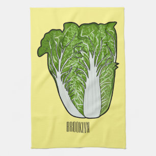 Paño De Cocina Ilustracion personalizado de col chino