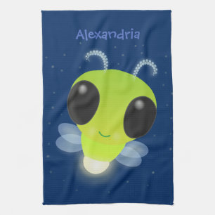 Paño De Cocina Ilustracion personalizado de luciérnaga con brillo