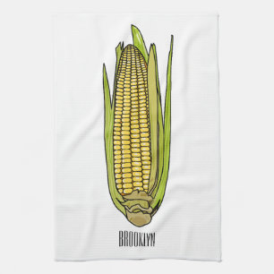 Paño De Cocina Ilustracion personalizado de maíz