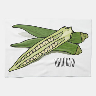 Paño De Cocina Ilustracion personalizado de Okra