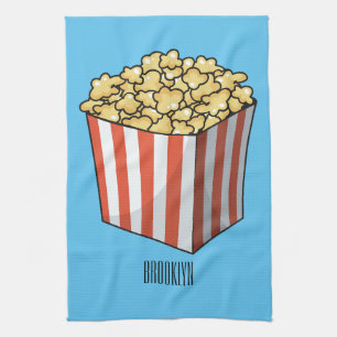 Paño De Cocina Ilustracion personalizado de palomitas