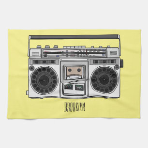 Paño De Cocina Ilustracion personalizado de radio