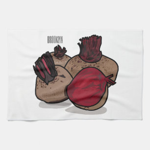 Paño De Cocina Ilustracion personalizado de remolacha