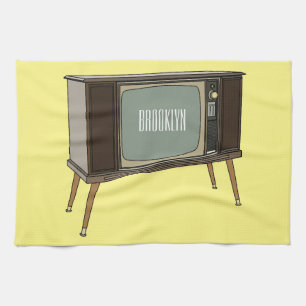Paño De Cocina Ilustracion personalizado de televisión