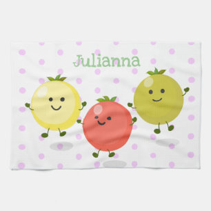 Paño De Cocina Ilustracion personalizado de tomates de cerezo