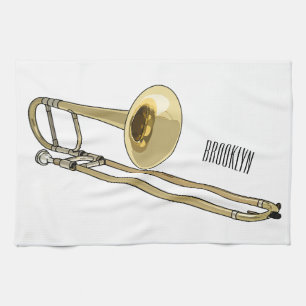 Paño De Cocina Ilustracion personalizado de Trombone