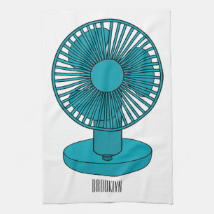 Paño De Cocina Ilustracion personalizado de ventilador