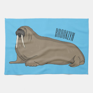 Paño De Cocina Ilustracion personalizado de Walrus