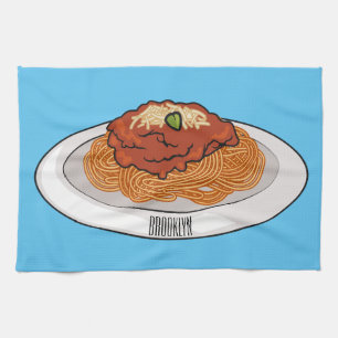 Paño De Cocina Ilustracion personalizado Spaghetti