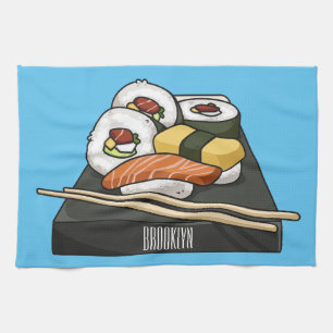 Paño De Cocina Ilustracion personalizado Sushi