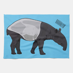 Paño De Cocina Ilustracion personalizado Tapir