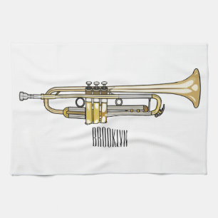 Paño De Cocina Ilustracion personalizado Trumpet