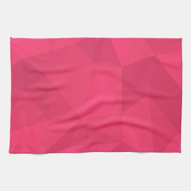 Paño De Cocina Ilustracion triangular rosa, fresco, único y de mo (Horizontal)
