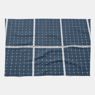 Paño De Cocina Imagen divertida de un panel de energía solar