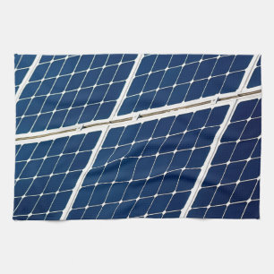 Paño De Cocina Imagen divertida de un panel de energía solar