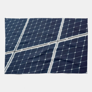 Paño De Cocina Imagen divertida de un panel de energía solar