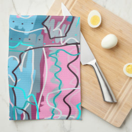 Paño De Cocina Impresión abstracta de las aguas de primavera