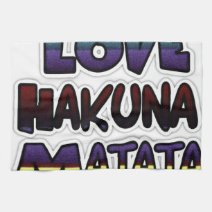 Paño De Cocina Impresión artística Hakuna Matata