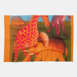 Paño De Cocina Impresión de arte animal africano