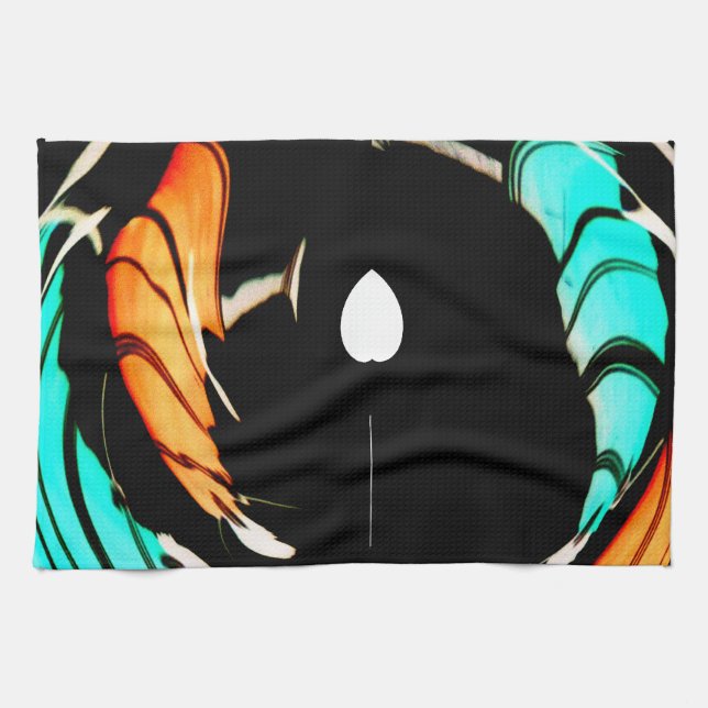 Paño De Cocina Impresión de arte de patrones tradicionales africa (Horizontal)