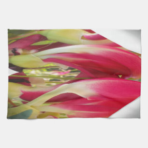 Paño De Cocina Impresión de arte floral cardíaco
