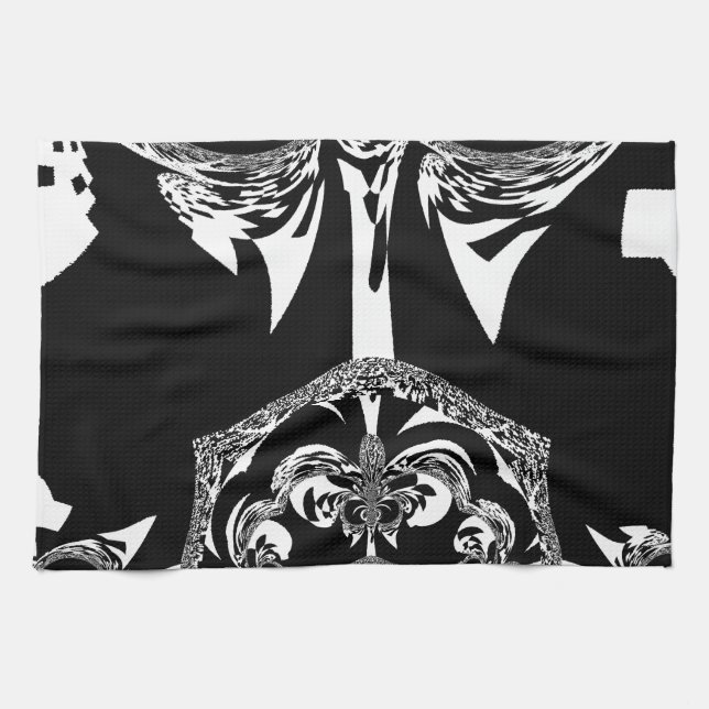 Paño De Cocina Impresión de arte negro y blanco en África (Horizontal)