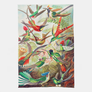 Paño De Cocina Impresión de colibríes de 1904