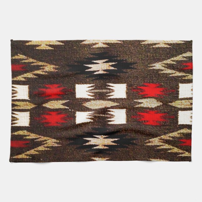 Paño De Cocina Impresión de diseño tribal nativo americano (Horizontal)