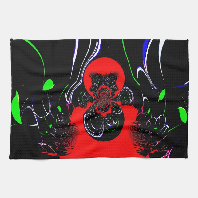 Paño De Cocina Impresión de fluidos en Kaleidoscope (Horizontal)