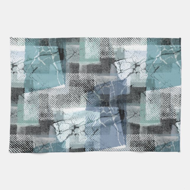 Paño De Cocina Impresión de Grunge. (Horizontal)