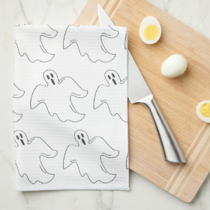 Paño De Cocina Impresión de Halloween en la casa de Ghost inquiet