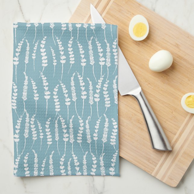 Paño De Cocina Impresión de la cabaña de Aqua Ferns (Doblado Cuarto)