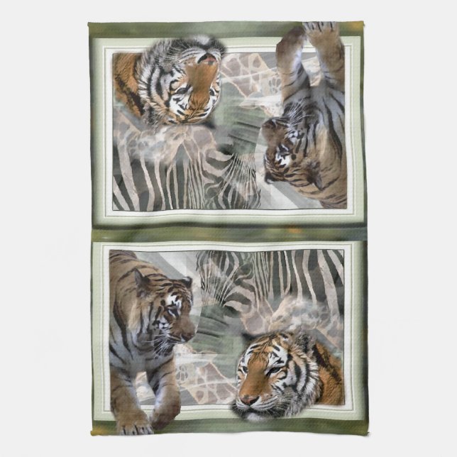 Paño De Cocina Impresión de la jungla primitiva (Vertical)