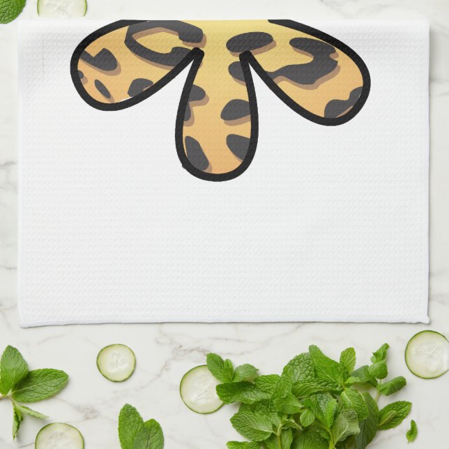 Paño De Cocina Impresión de leopardo, impresión animal, leopardo  (Doblado)