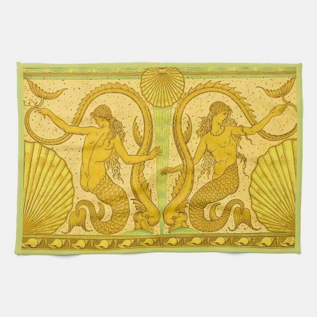 Paño De Cocina impresión de mermaid hermosas (Horizontal)