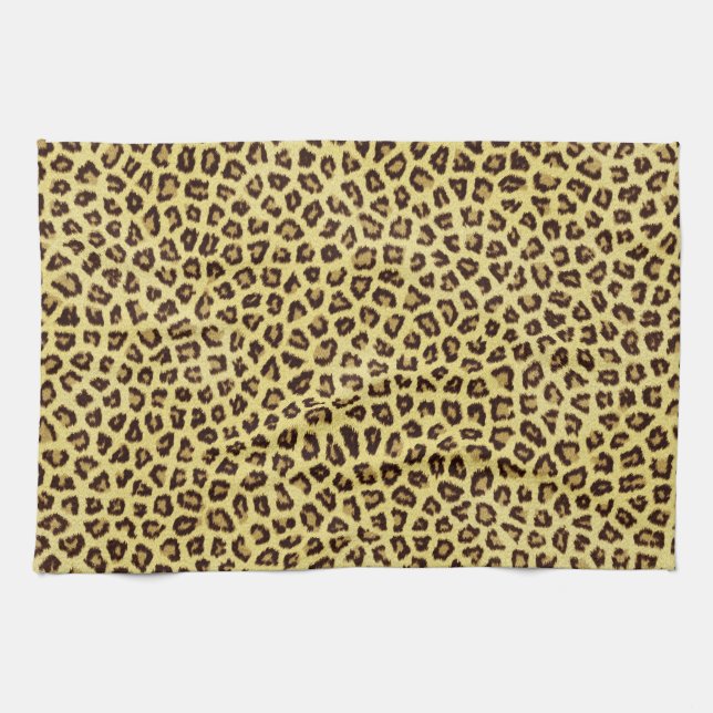 Paño De Cocina Impresión de moda del guepardo del leopardo (Horizontal)