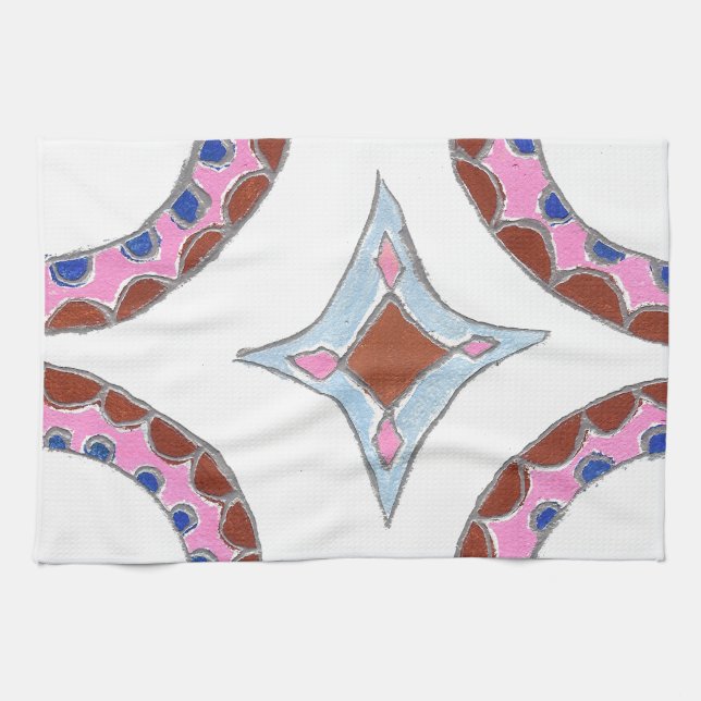 Paño De Cocina Impresión de pintura de aceite de Mandala (Horizontal)