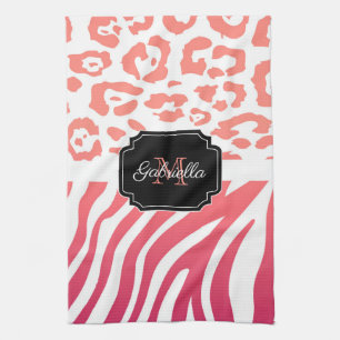 Paño De Cocina Impresión de plomo / impresión de cebra