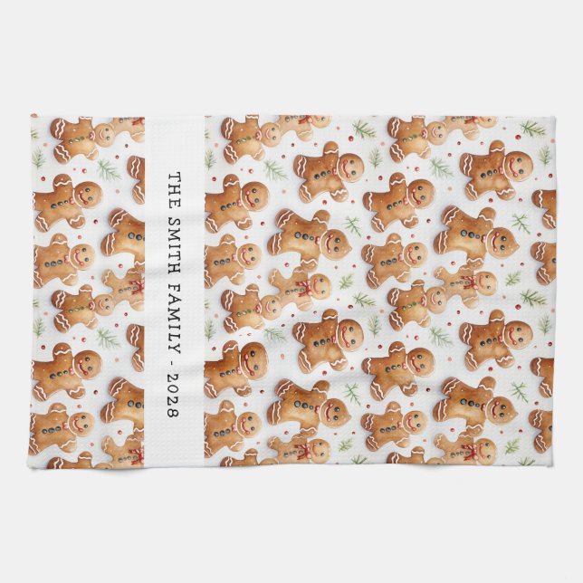 Paño De Cocina Impresión de todo sobre los hombres de pan de jeng (Horizontal)