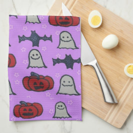 Paño De Cocina Impresión divertida Purple Halloween