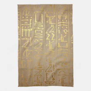Paño De Cocina Impresión egipcia del papel de los Hieroglyphics