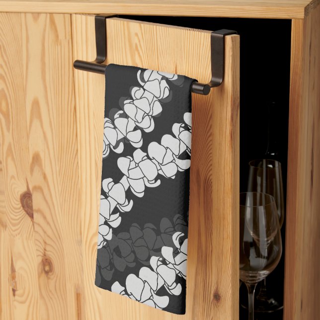 Paño De Cocina Impresión hawaiana Puakenikeni lei (Pliegue de tercios)