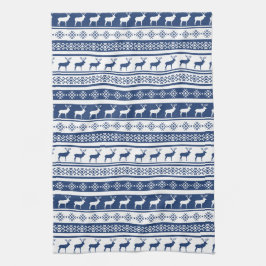 Paño De Cocina Impresión navideña de ciervos escandinavos