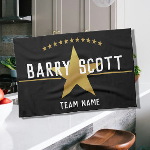 Paño De Cocina Impresión personalizada de jugador de deporte – Pr
