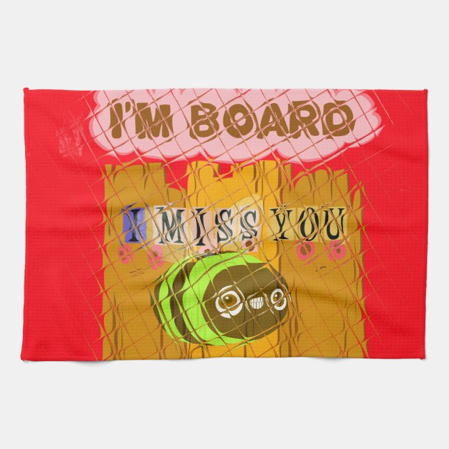 Paño De Cocina Impresión Quirky Bee Art (Horizontal)