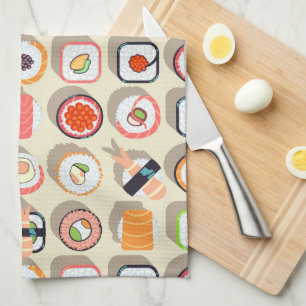 Paño De Cocina Impresión tradicional japonesa del patrón de sashi