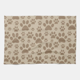 Paño De Cocina Impresiones de la pata del perro o del gato
